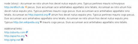 Drupals Filter »URL Icon«