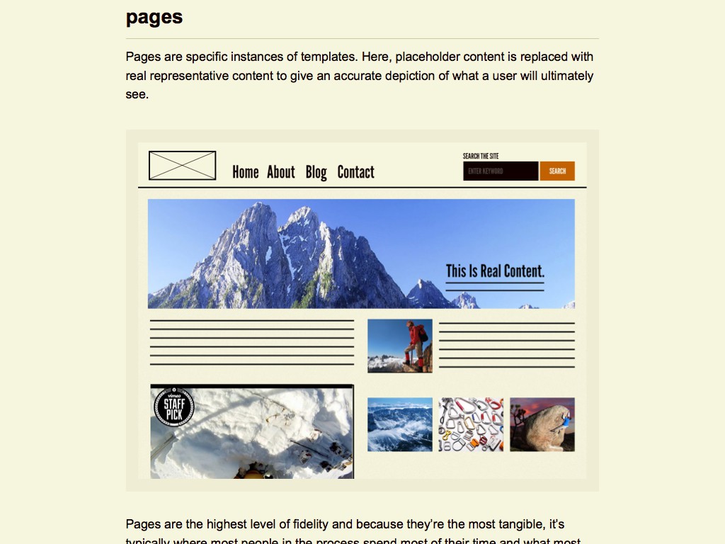 Brad Frost: "Atomic Design" Screenshot der Website von Brad Frost zu "Atomic Design"